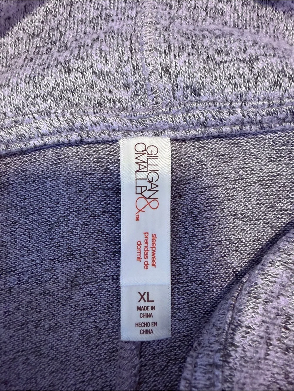 Soft Cowl Neck Pullover Sweater - Heather Lavender sleep wear loungewear size xl